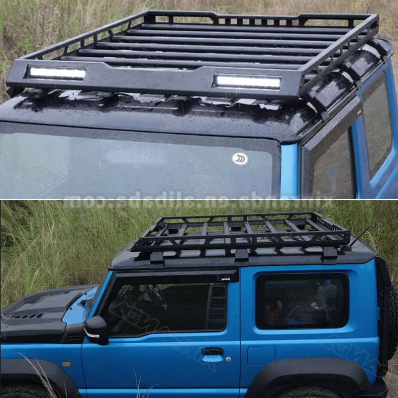 

Roof Rack With LED Light Aluminium 4X4 3door Roof Rack for Jimny 2024 2023 2022 2021 2020 JB64 JB74