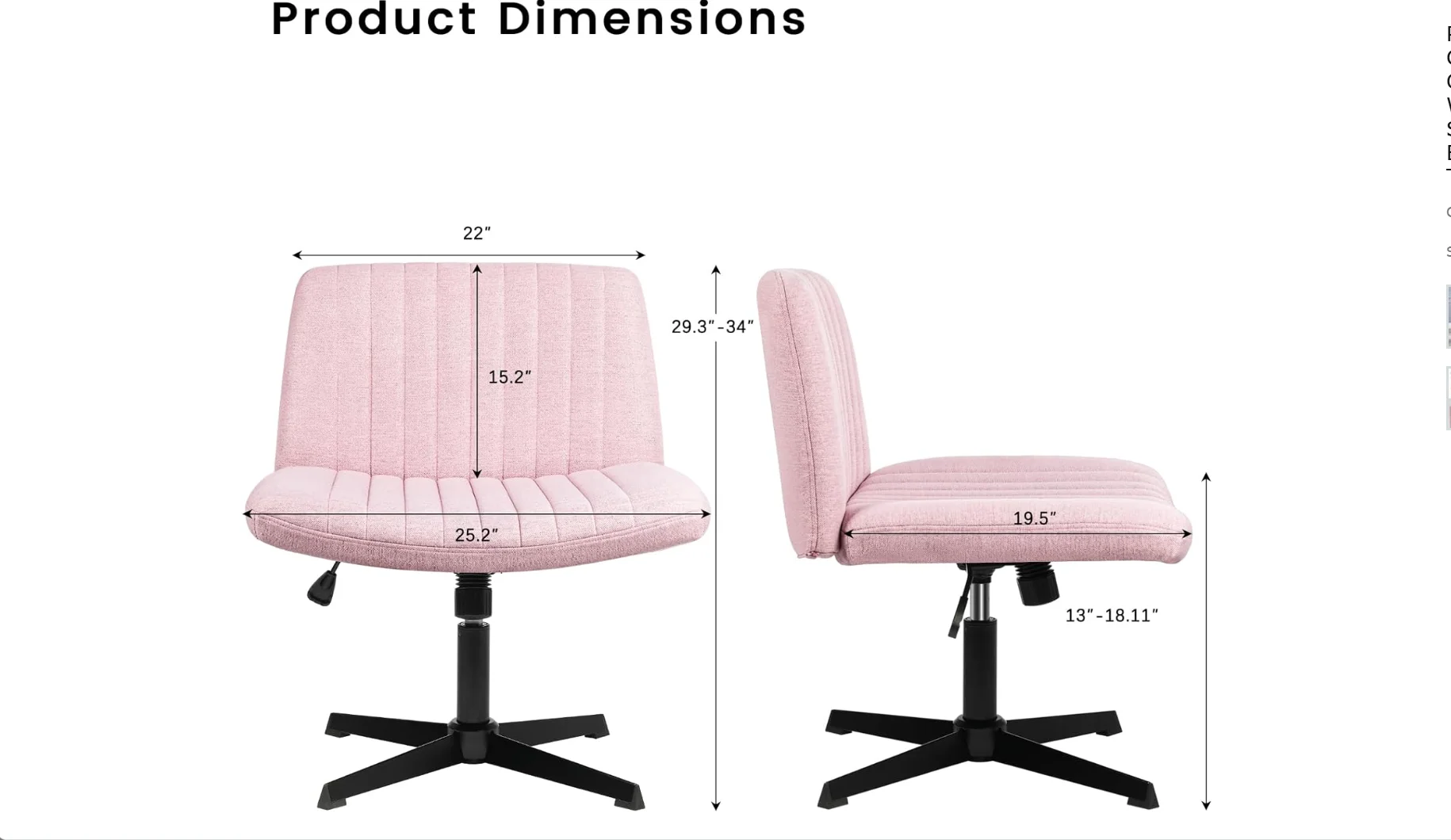 Pukami Criss CROSS Chair เก้าอี้ทำงานไม่มีขาไม่มีล้อเบาะผ้าปรับความสูงได้แบบทันสมัย