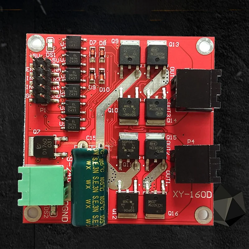 Neues 2-Kanal-Dual-H-Brücke-DC-Motortreibermodul, positiv/negativ, drehbar, PWM-Regulierung, Optokoppler-Isolierung, L298