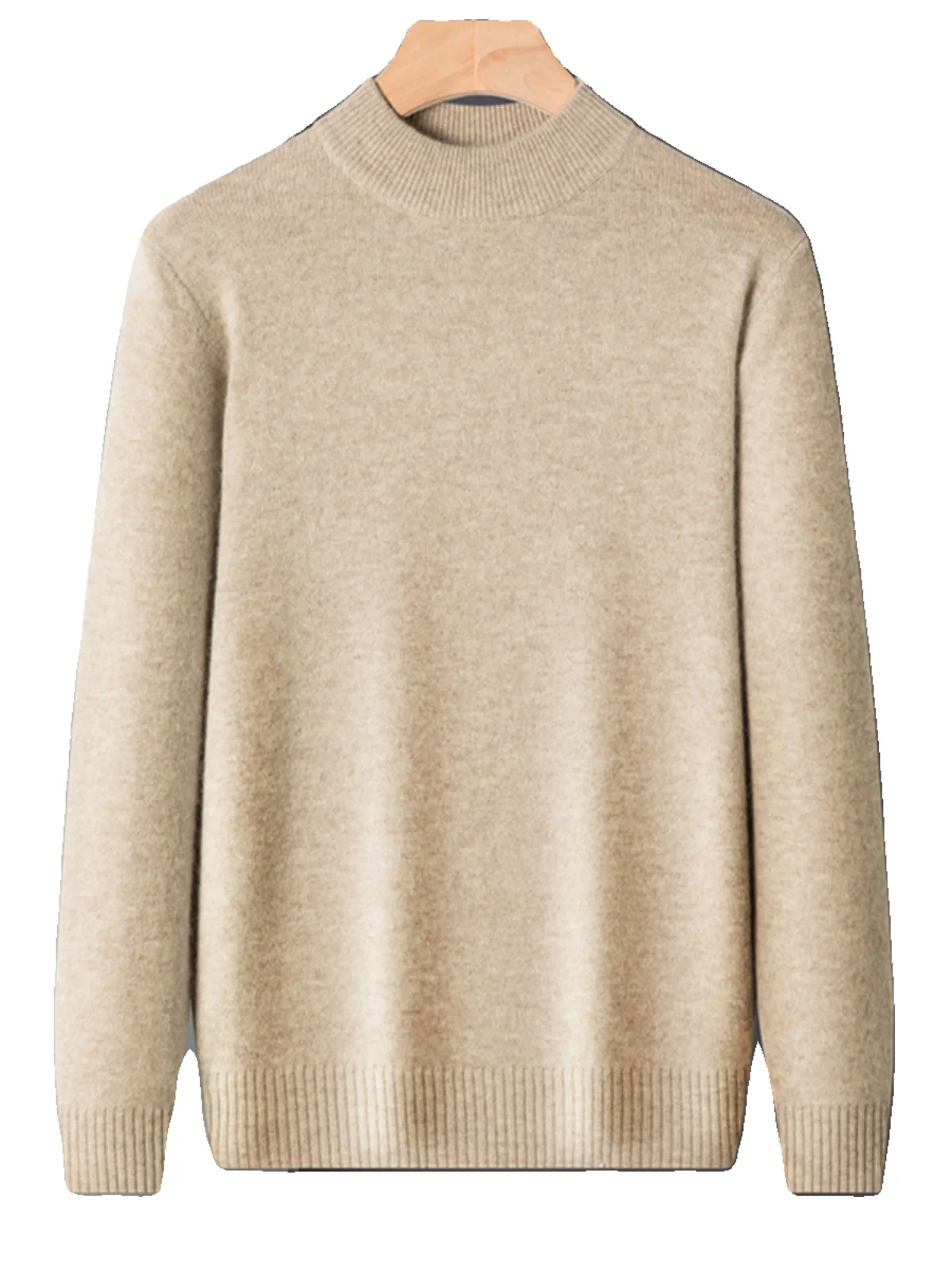 

Thiened осенне-зимний вязаный свитер, мужской повседневный круглый пуловер Ne, длинный свеч Busin Sle, однотонная основа для отдыха, S...