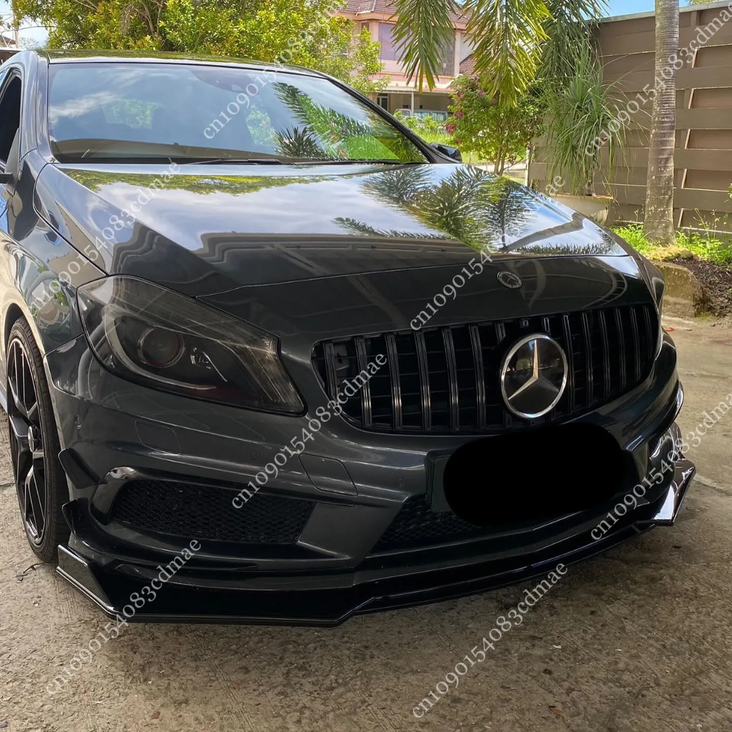 프론트 범퍼 스플리터 립, 메르세데스 벤츠 A 클래스 W176 프리 페이스리프트 AMG LINE A180 A200 A250 A45 2012 2013 2014 2015 바디 키트 썸네일 2