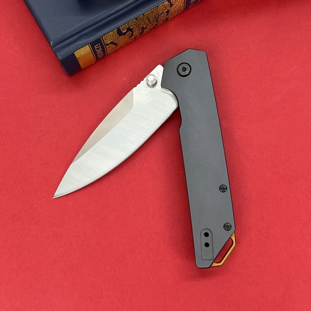 سكين KS 2038 قابل للطي للاستخدام الخارجي مع مشبك - تصميم حاد بحجم الرمح EDG رائع للصيد