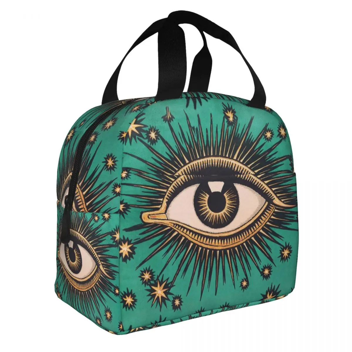 Custom All Seeing Eye Art Insulated Lunch Bag for Women Resuable Evil Mystic Eyes Thermal Cooler Lunch Tote Office Work School