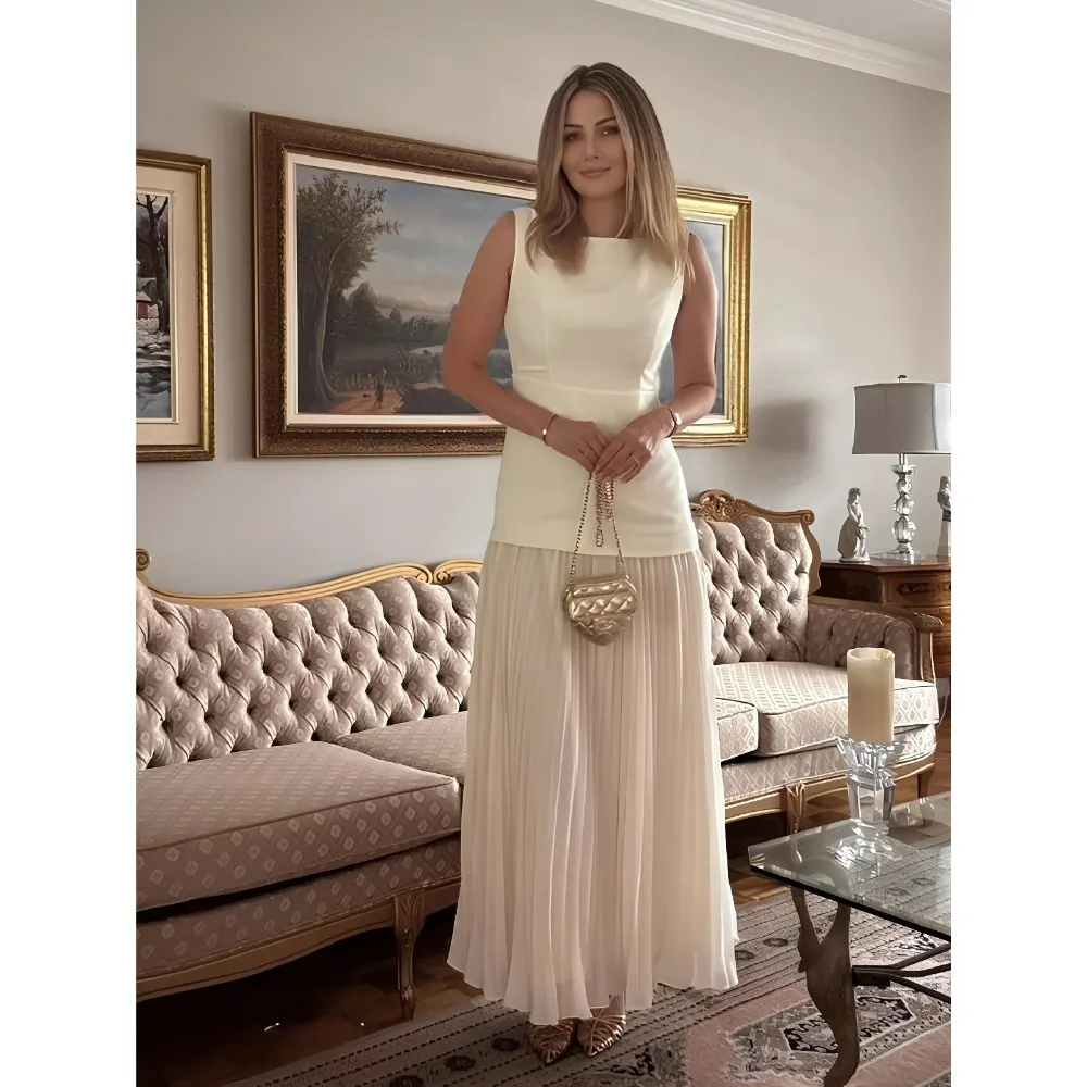 Customized Chiffon and Jersey Mother of Birde Dresses 2026 for Women Wedding Pleated Elegant Evening Dress A Line Prom Gowns