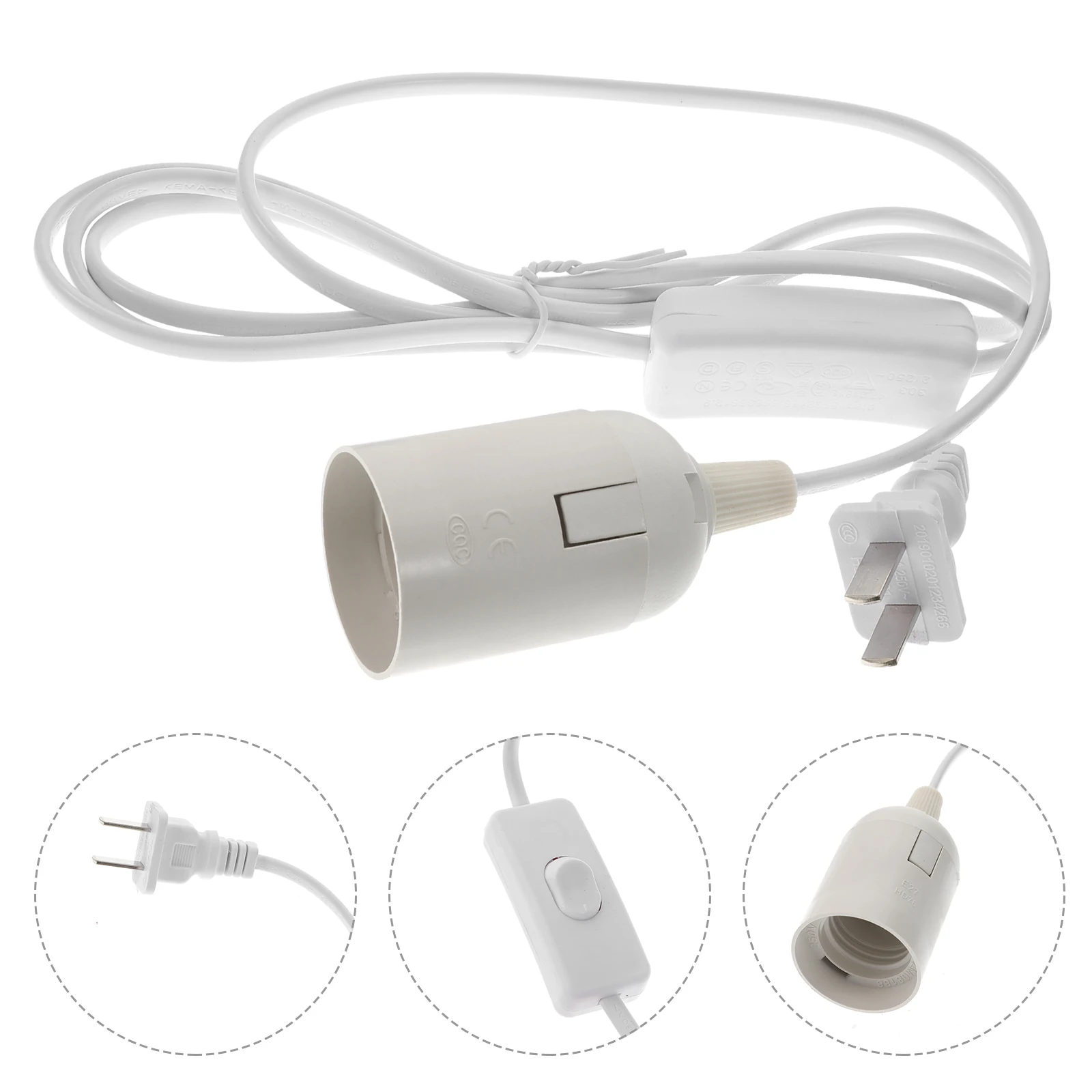 

Sturdy Pvc Pendant Hanging Bulb Heat Resistant Flame Retardant E27 In Cable With Switch For Bar Cafe Home Hotel Decoration