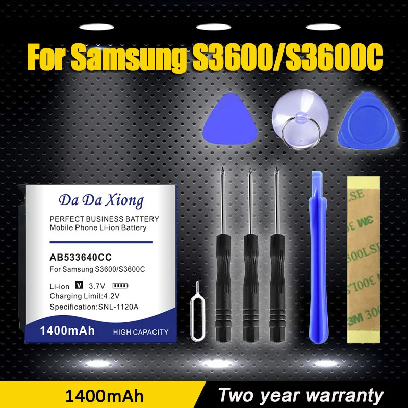 

AB533640CC AB533640CU 1400mAh Battery For Samsung S3600,S3600C,SGH-F330,SGH-F338,SGH-F490,SGH-J630,SGH-J638 SGH-G400,SGH-G600