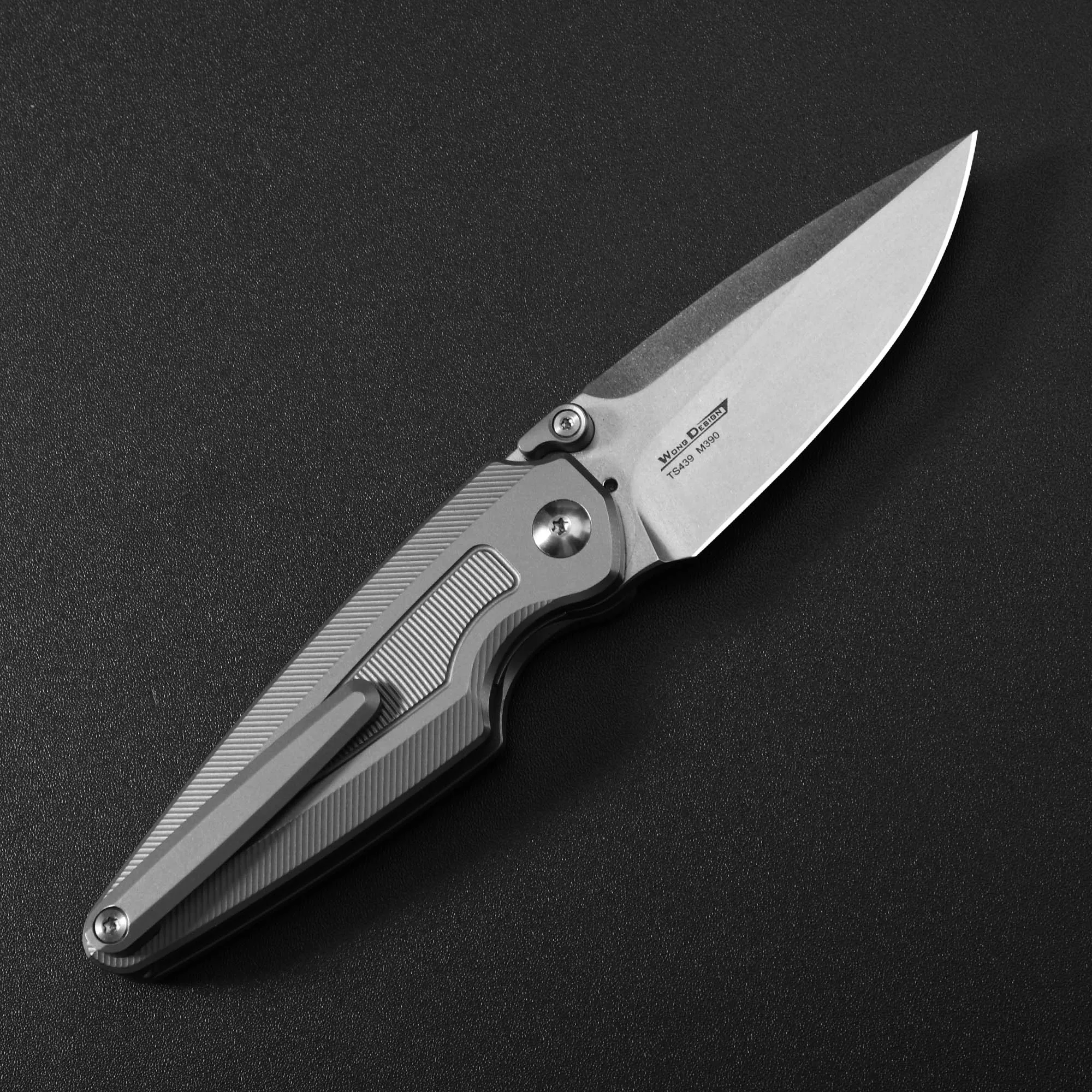 Twosun ts439 faca de bolso dobrável aço m390 lâmina resistente alça titânio ao ar livre tático acampamento multi ferramenta corte