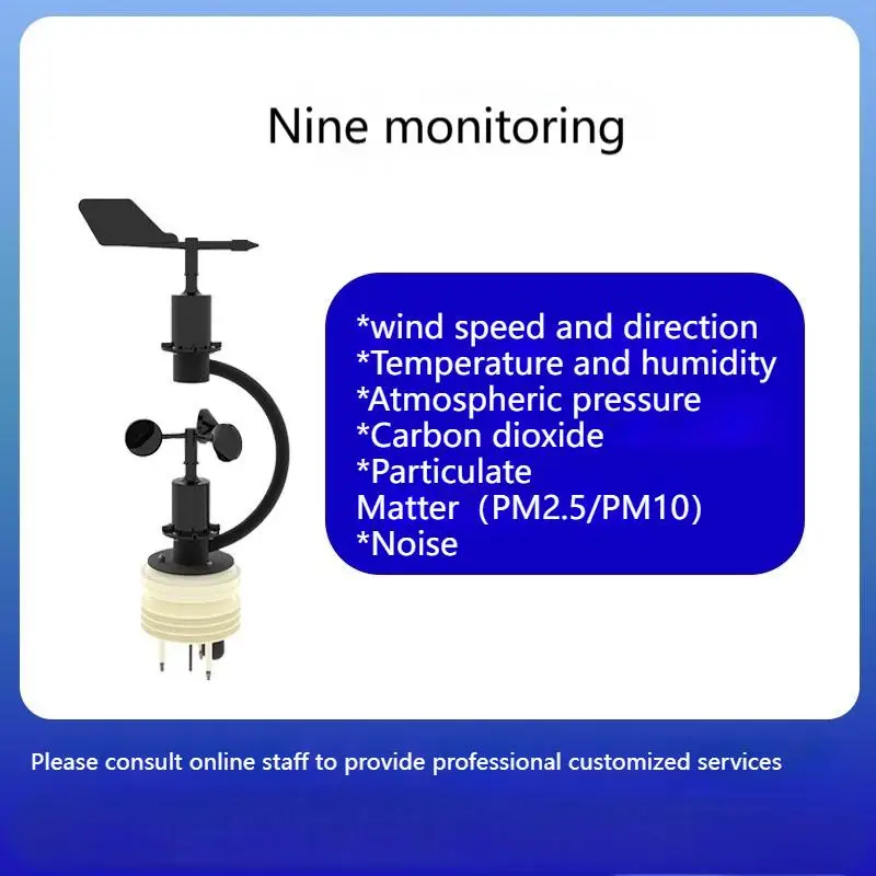 60m/s Weather Station Outdoor 3 Cup Anemometer Sensor Polycarbon Fiber Wind Speed Wind Direction Sensor Output RS485 4-20MA 0-5V