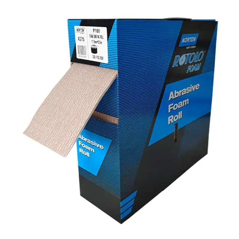 NORTON Abrasive Sponge Sandpaper 115*125mm Elastic Foam Abrasive For Automotive Wood Metal Grinding