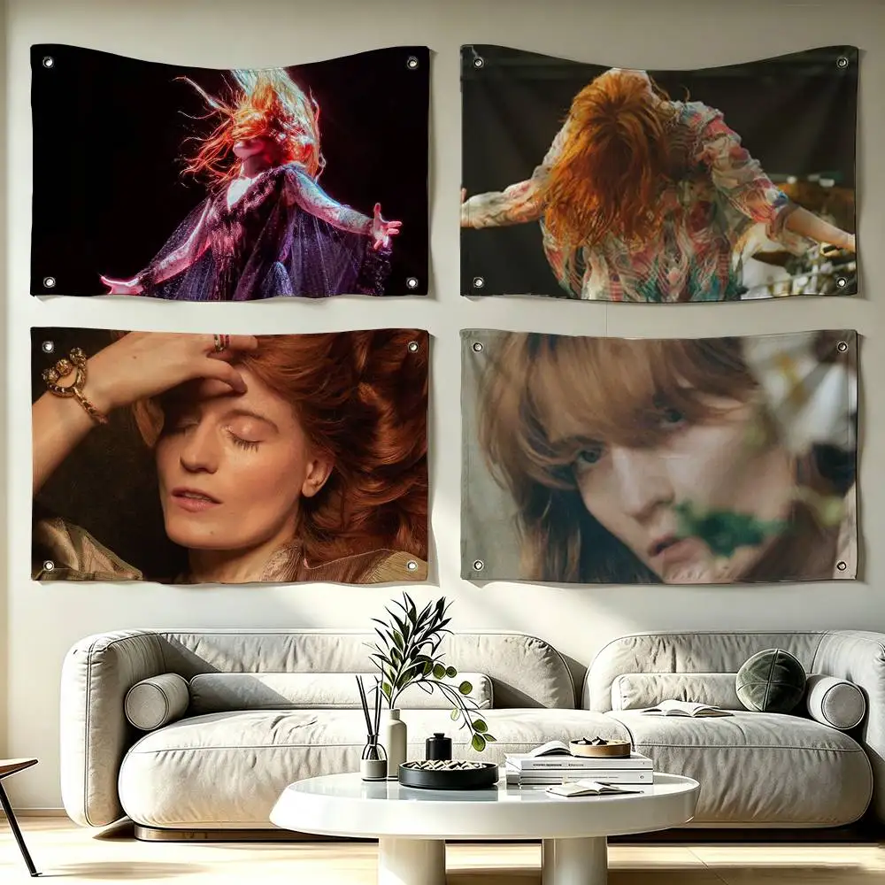 F-Florence Welch The Machine Flag Suitable For Party Club Outdoor Interior Wall Decoration Banner Fans Gift