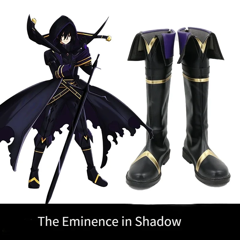 

Anime The Eminence in Shadow Cosplay Cid Kagenou Costume Boots Leader of Shadow Garden Halloween Fancy Shoes For Men Woman