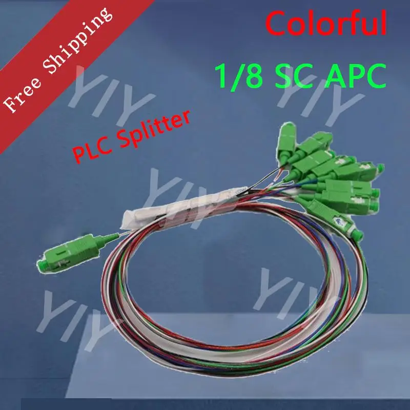 

10Pcs/Lot 1X8 PLC Splitter Fiber Optic PLC Spliter/Planar Lightwave Circuit Splitter SC/APC Free Shipping