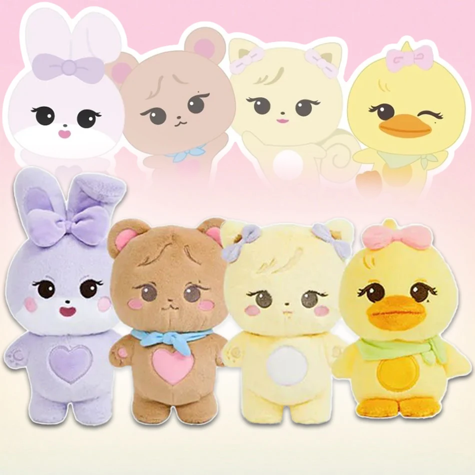 

New Pink Plush Doll BORN PINK World Tour Official Plushies Jennie Lisa Rose Jisoo Cute Stuffed Animals Toys Fans Birthday Gifts