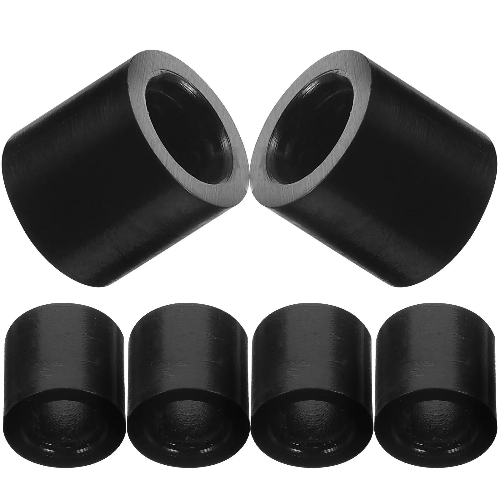 6Pcs Smooth-Surface Plastic Billiard Ferrules Replacement Pool Cue Hoops for Snooker Cue Stick Repair Long-Lasting Reliable