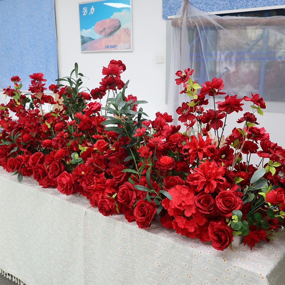 

Искусственная композиция из красных роз: роскошная цветочная стена для свадеб, мероприятий и декора сцен