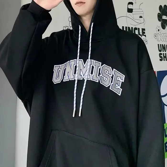 

Korean Retro Hoodie Sweatshirt Loose Casual College Style Hoodies Autumn Fashion Harajuku Streetwear Women Pullover Coat Y2k