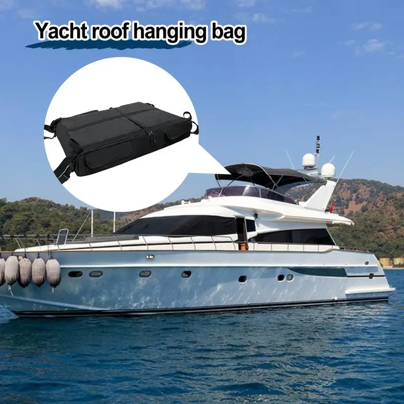 T-Top Storage Bag Safety Upgrade Widely Used Yacht Roof Hanging Bag Clothing Storage Bag With Large Capacity Extreme Durability