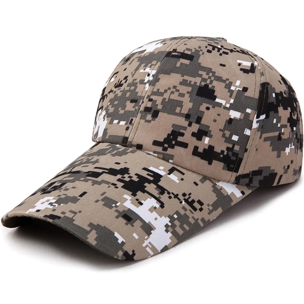 Summer Outdoor Camouflage Baseball Cap for Men Women Adjustable Tactical Training Sport Sun Hats Camping Hunting Camouflage Caps