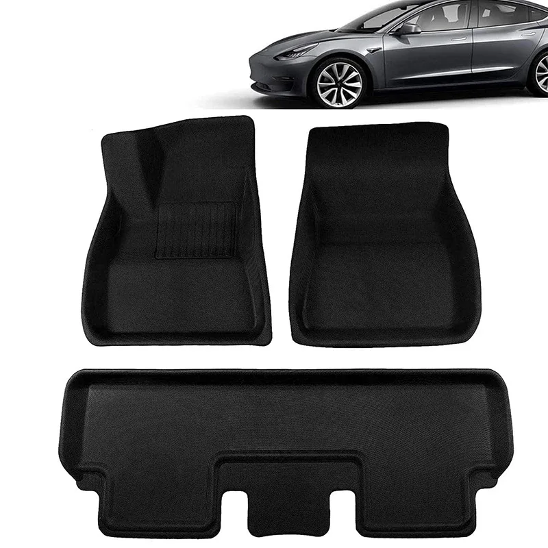 New Arrival 3D Car Floor Mats, Anti-Slip Waterproof TPR Mats for Vehicles, Premium Car Interior Mats