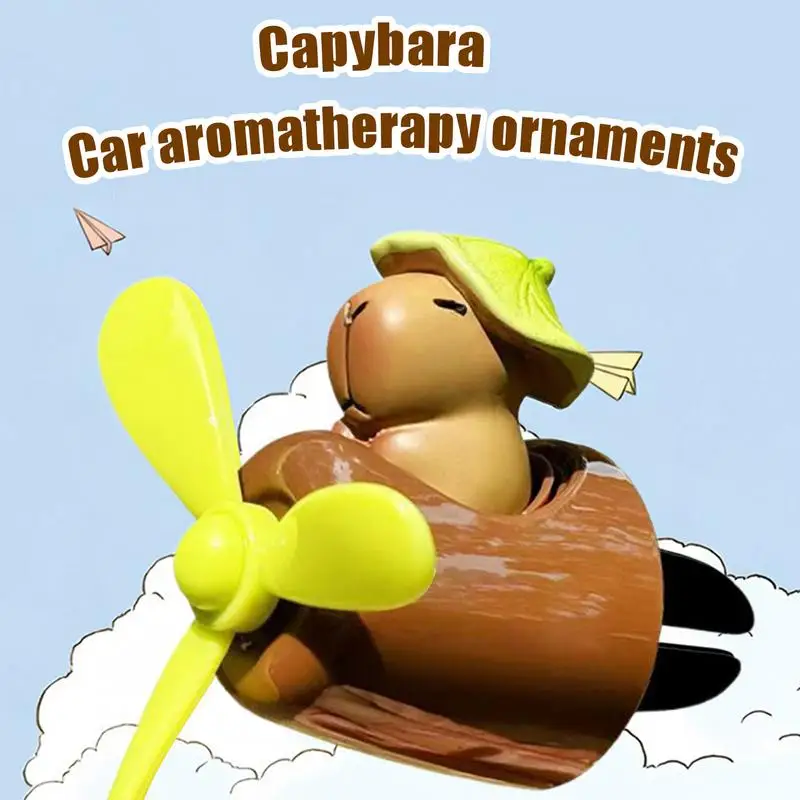 Air Freshener For Car Capybara Pilot Shape Car Air Outlet Odor Eliminator Lasting Long Interior Air Freshener For Sedan - view 4