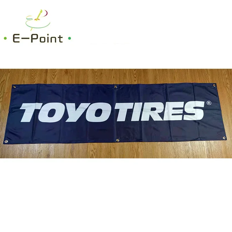 130GSM 150D Material Japan Toyo Tires Service Banner 1.5ft*5ft (45*150cm) Size for Home Flag Indoor Outdoor Decor yhx058