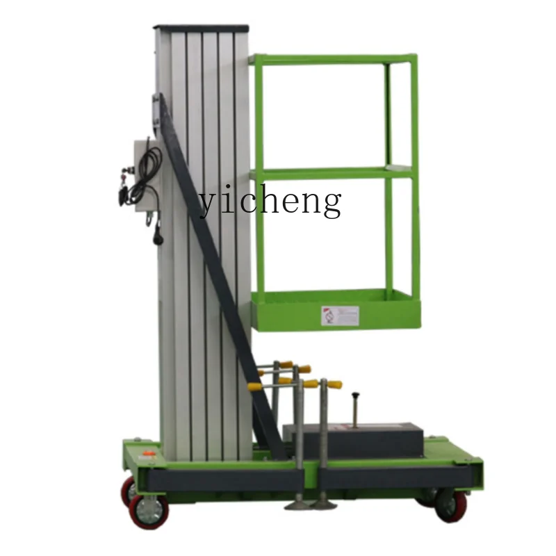 ZC 6 M Single Column Aluminum Alloy Lift Hydraulic Platform Small Electric Folding Stair