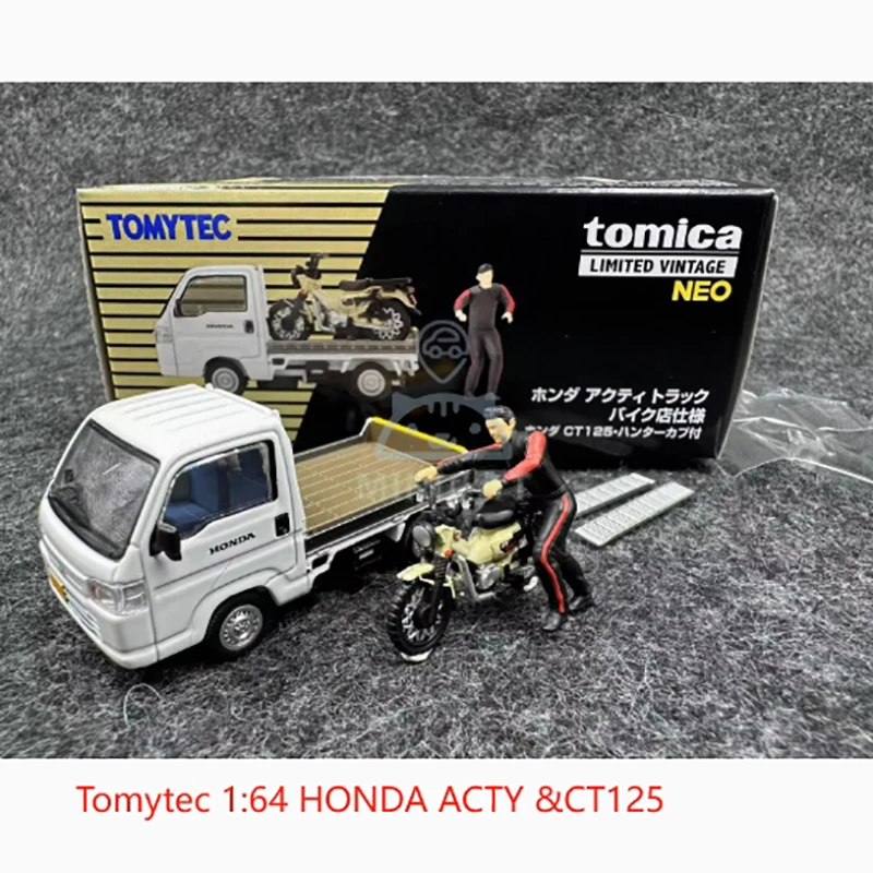 نموذج سيارة مصنوع من خليط معدني بمقياس Tomytec1:64، TLV LV-N330a ACTY & CT125