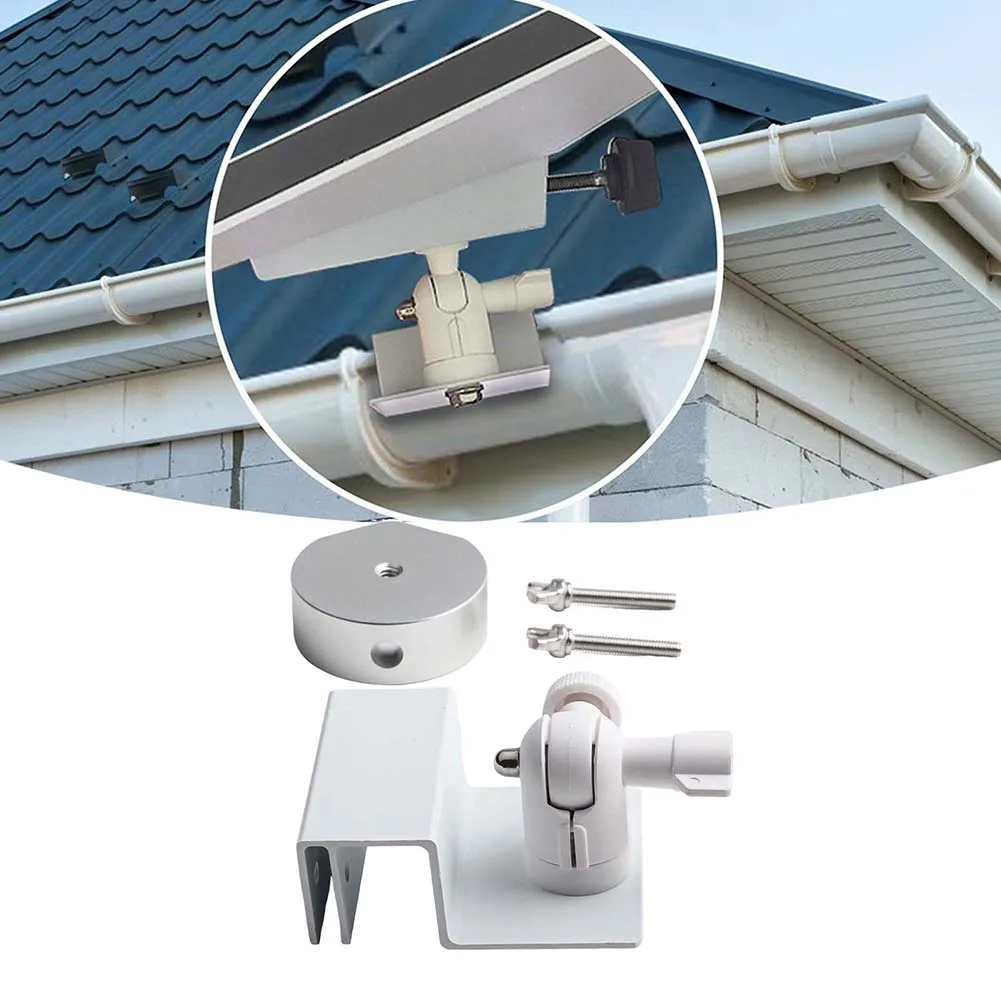 Aluminum Gutter Bracket for Starlink for For Mini Featuring Stable Double Screw Mount and Adjustable Rotation and Tilt Angles