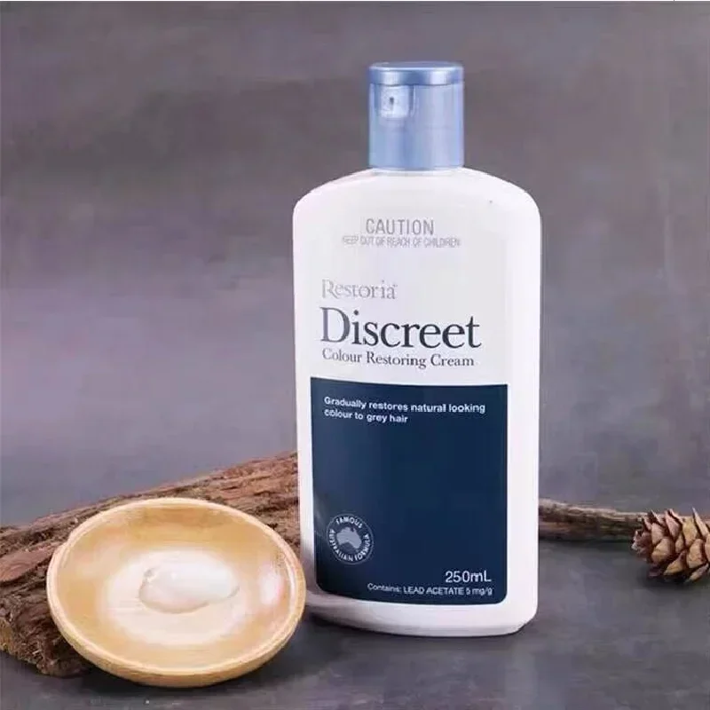 Australia Original Restoria Discreet Colour Restoring Cream Lotion Hair Care 250ml Reduce Grey Hair for Men and Women