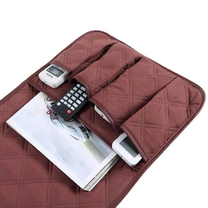 Organizer Remote Control Holder Bag On Tv Sofa Corrimao Braco Resto 6 Pockets Handrail Couch Armrest Arm Rest Storage Bags