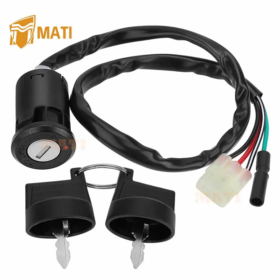 MATI Ignition Key Switch for Honda Recon 250 1997-2020 TRX250EX TRX250X 2001-2023 TRX400EX 1999-2004 35100-HM8-000 35100-HN6-A30