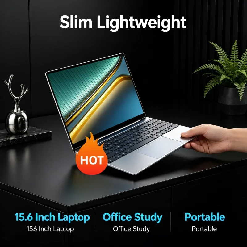 

Portable FHD IPS Display 120 Hz Ultra-clear Screen Original 15.6" Laptop N95 7500mAh 32GB/2TB SSD Backlit Keyboard