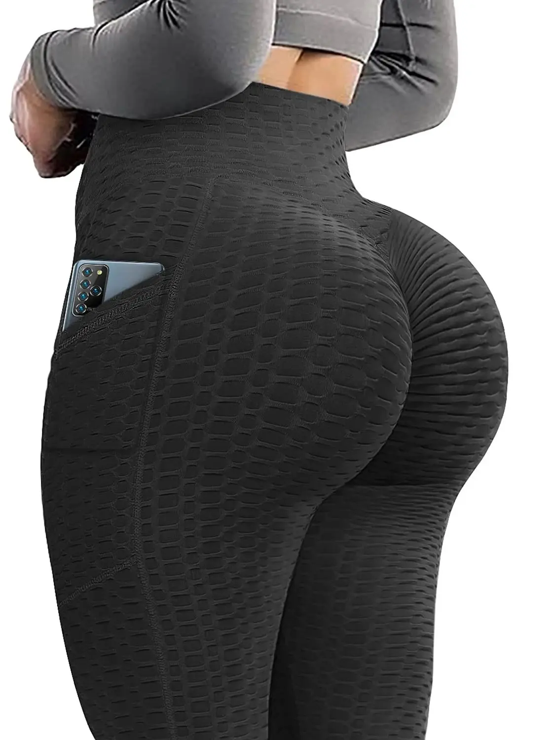 Sexy Booty Leggings Women Textured Scrunch Butt Legging Fitness Sport Leggins Push Up Anti-Cellulite Gym Pants Women Clothes