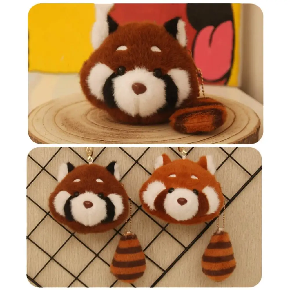Kawaii mignon raton laveur porte-clés moelleux voiture porte-clés petit raton laveur porte-monnaie saint valentin