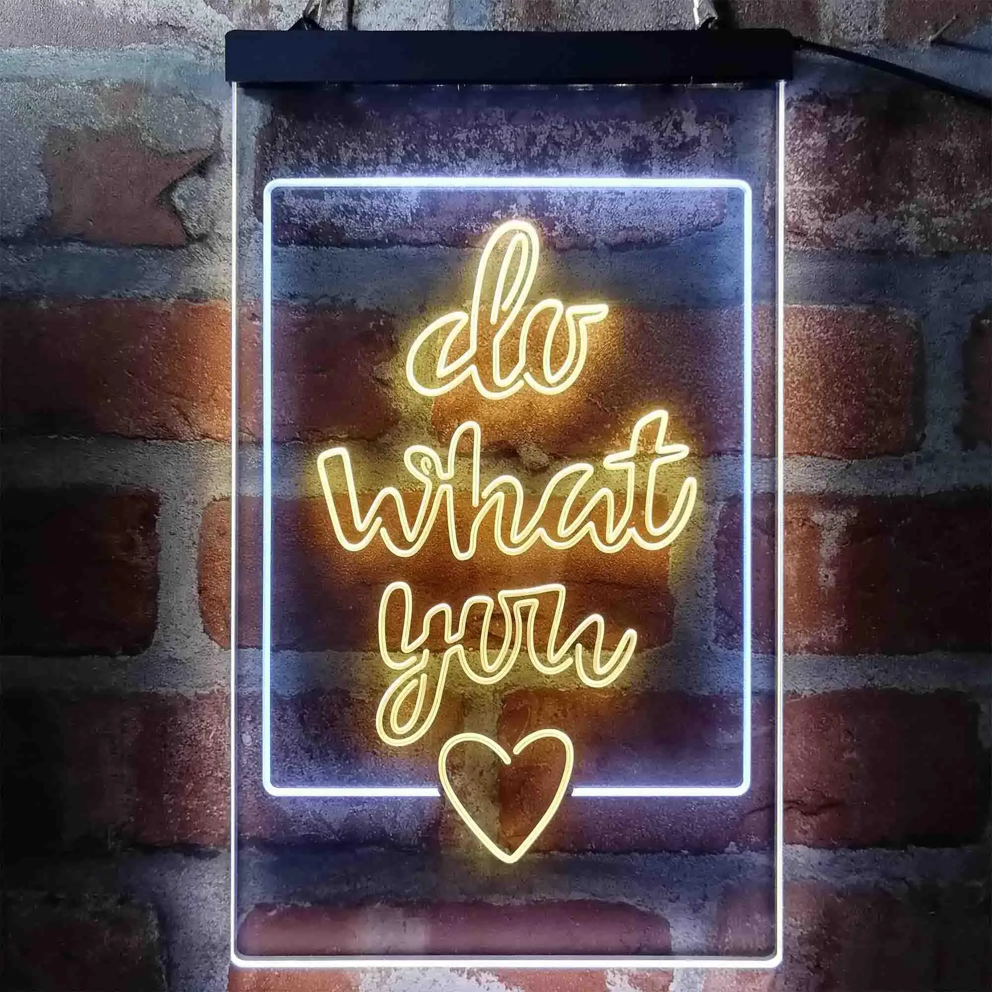 Inspiration Do What You Love Dual Color Led Neon Sign st6-i3972