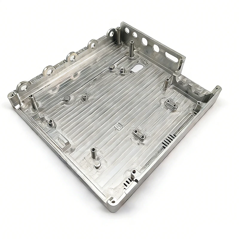 High Precision Custom Machined Metal Parts CNC Milled Aluminum Heat Sink Enclosure Deep Cavity Aluminum Electronic Housing