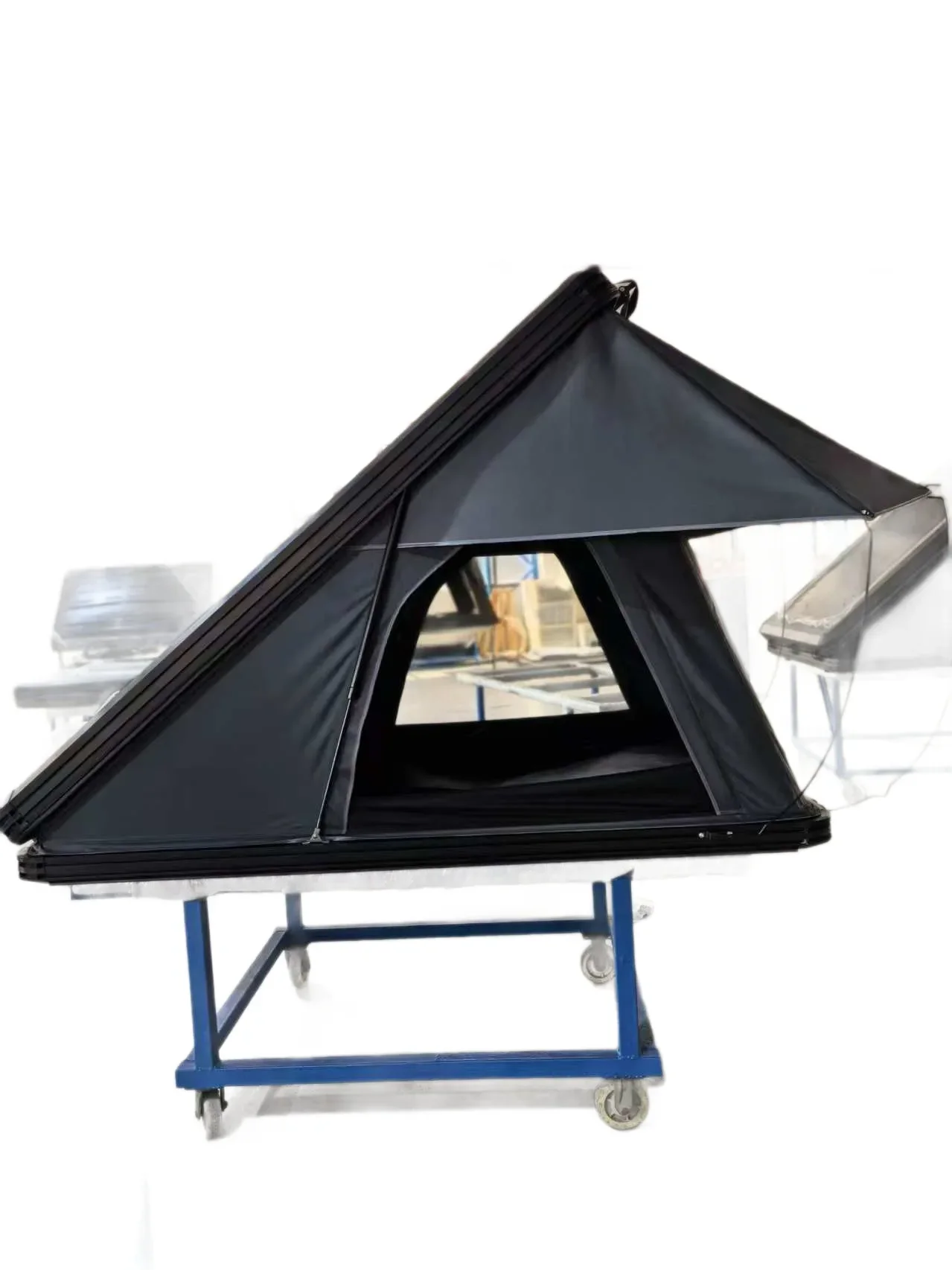 Roof tent triangle automatic aluminum alloy hard top outdoor tent