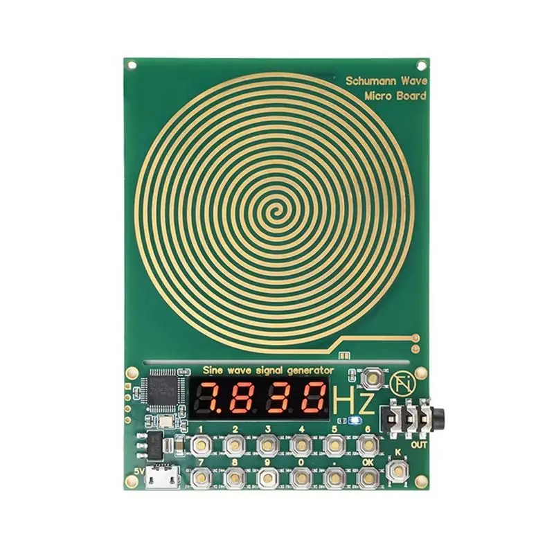 DC5V Micro-USB 0.01Hz-  99999Hz Adjustable Frequency Sine Wave Generator Without Shell 7.83HZ Schumann Wave Generator