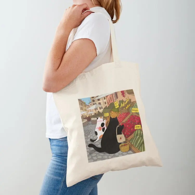 

Stanis at the Market Buying Tomatoes Tote Bag shopping bag logo custom canvas bag eco pack Canvas