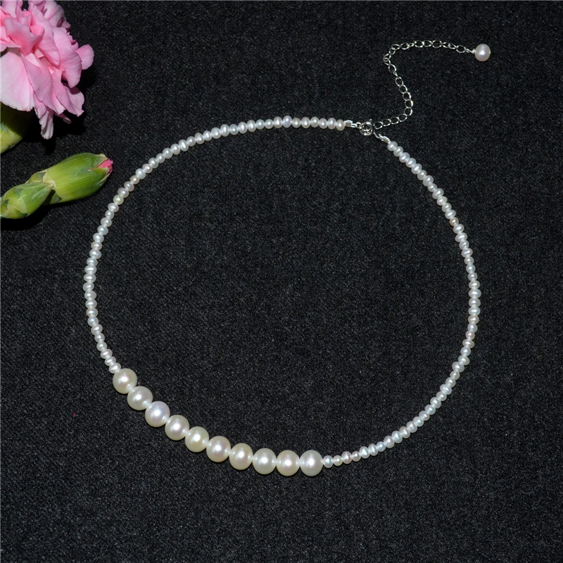 

Lii Ji Real Pearl High Luster Choker Necklace 40+5cm 925 Sterling Silver Women Pearl Jewelry Gift