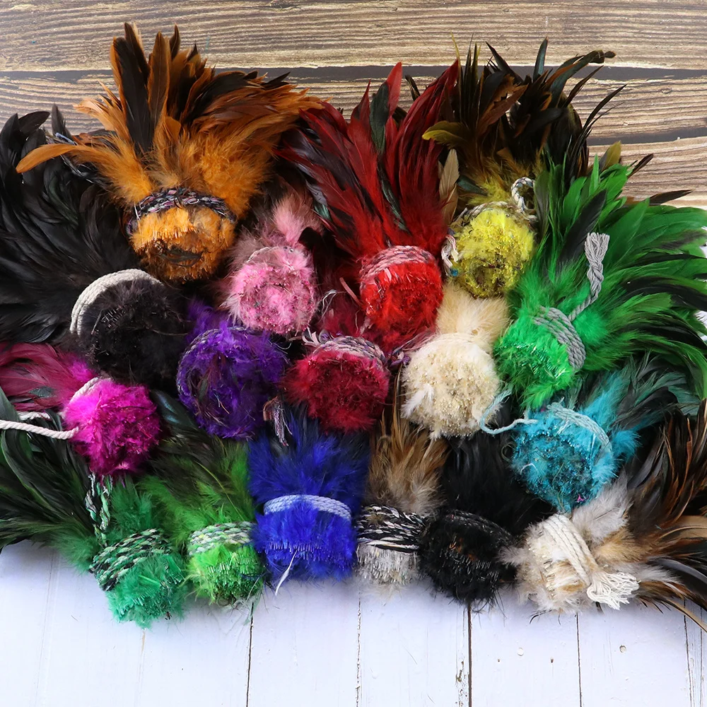 100pcs Natural Rooster Pheasant Chicken Feather Tail 14-20cm Crafts Diy Dyed Chicken Plume Jewelry Making Decoration Accessories