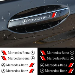 4pcs Car Door Handle Stickers Accessories For Mercedess Benzs AMGs W202 W203 W204 W205 W210 W211 W212 W213 W177 V177 W176 W169