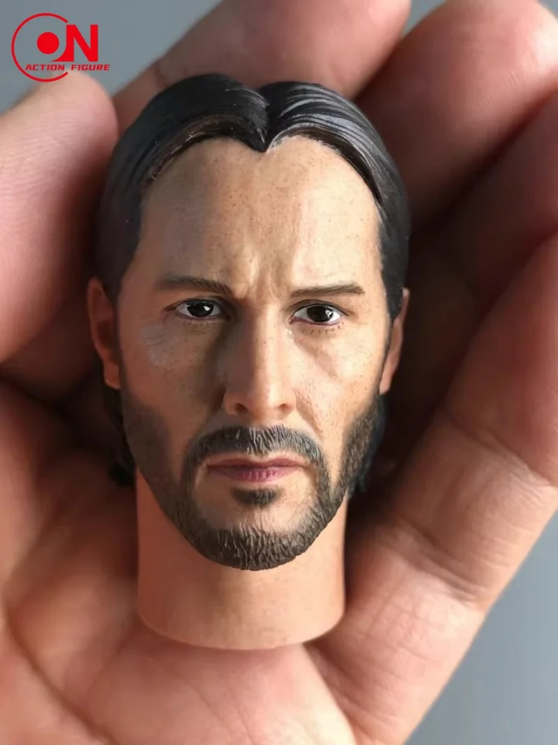 1/6 escala keanu reeves cabeça esculpida escultura modelo caber 12 polegada soldado masculino figura de ação bonecas colecionáveis modelo