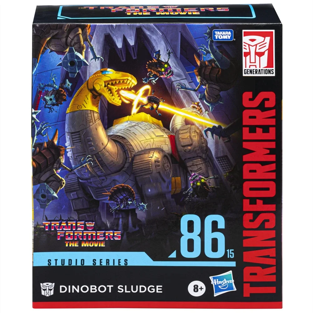 Hasbro Transformers Toys The Movie Studio Series Leader Class Dinobot Sludge 8.5-inch Model Doll Action Figure Gift SS86-15