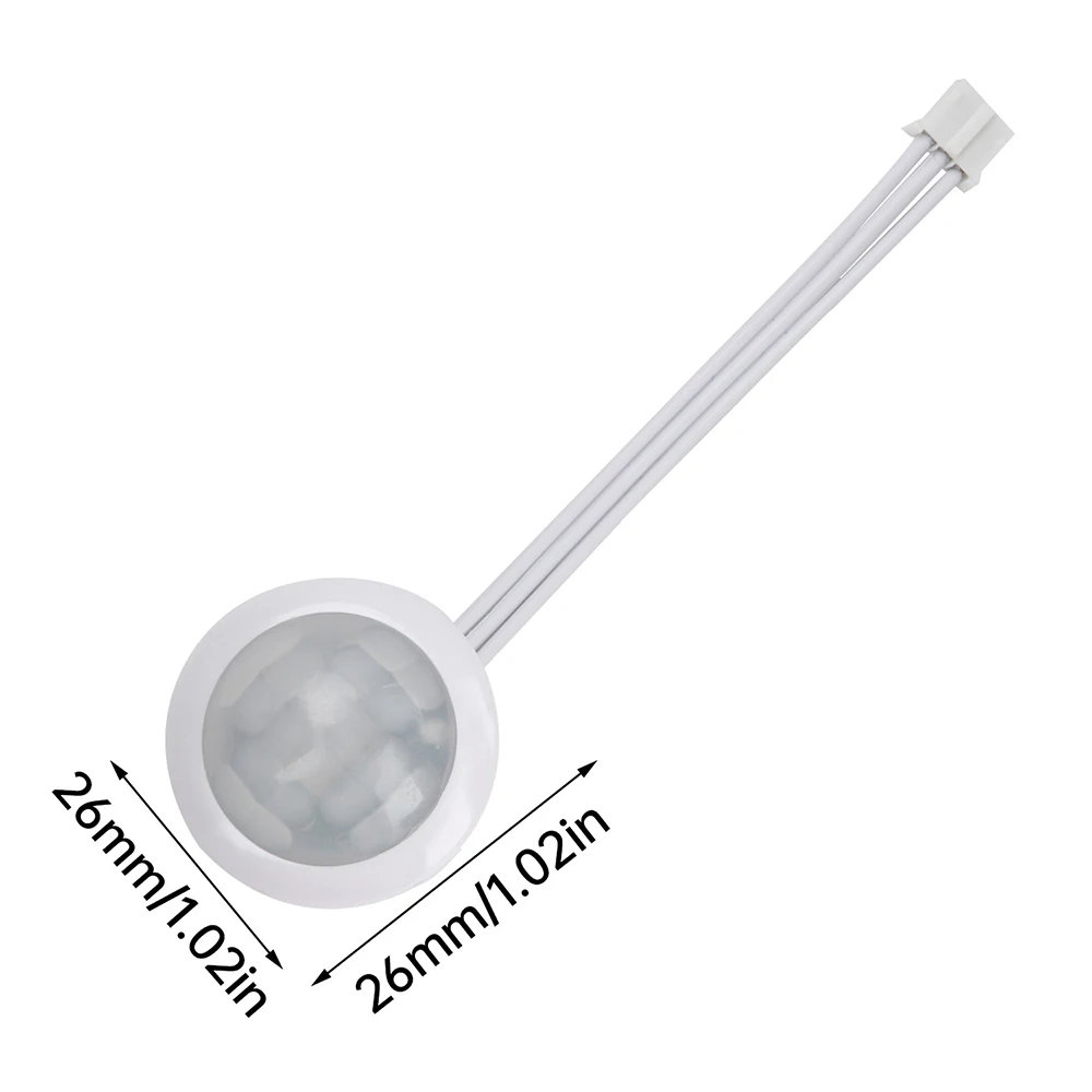 4-12V 1MA Automatic Sensor Light Switch LED PIR Infrared Motion Sensor Detection LED Sensitive Night Light Indoor Outdoor 4-7M