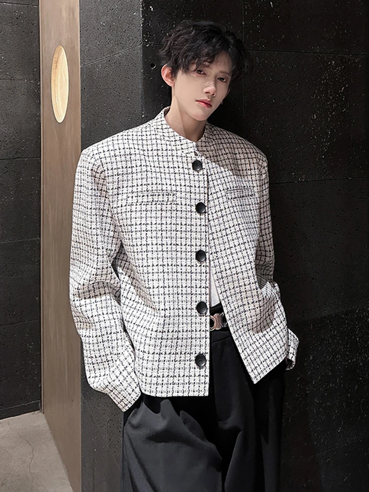 

Мужской ор-костюм Jaet Small Fraance Sle oulder Padded American Sle Cheered Pattern Полиэфирное волокно против морщин