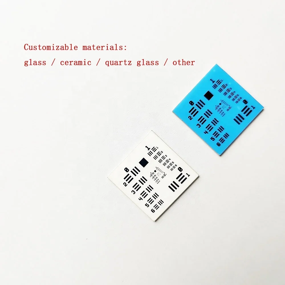 Ceramic optical resolution chart board for microscope resolution test Industrial camera resolution test