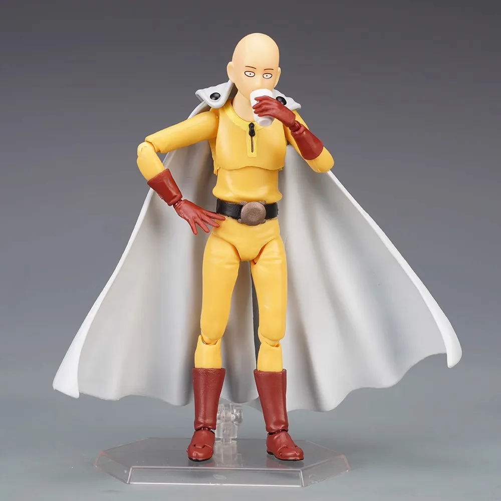 Anime One Punch Man Saitama Figma 310 PVC Action Figure Collectible Model Speelgoed Verjaardagscadeau 14 cm