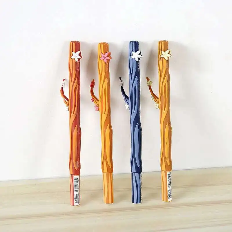 Lytwtw's-Bolígrafo de Gel para la escuela, suministros de oficina Kawaii, árbol creativo, regalo novedoso, papelería creativa de dibujos animados, Anime encantador, 1 pieza