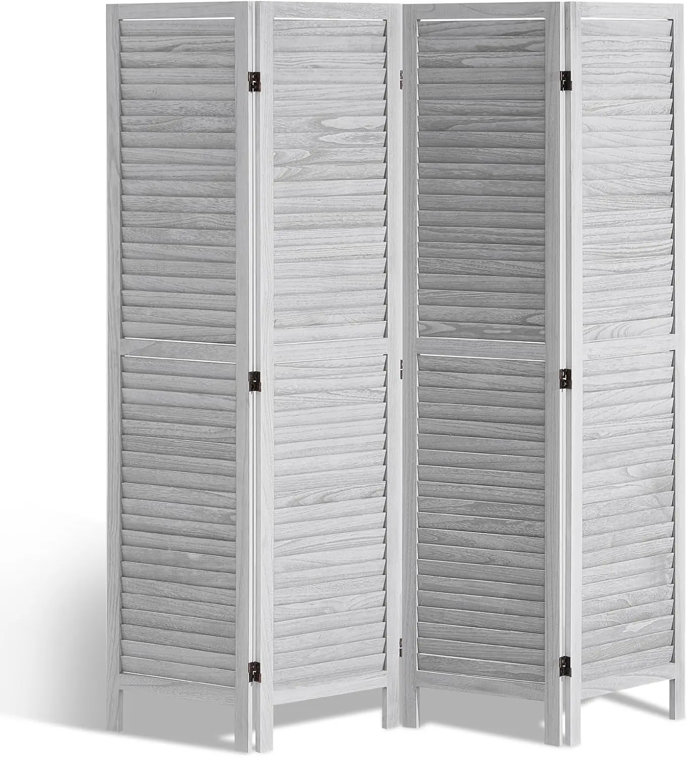 

4-Panel Wooden Room Divider, 66.9" Tall Folding Privacy Screen for Home Office Decoration